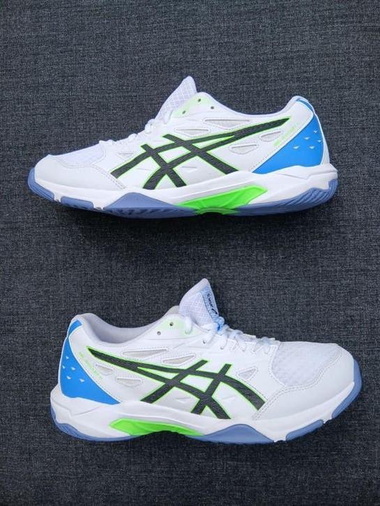 TE KOOP: ASICS Gel-Rocket 11 White / Blue EU 45, Ophalen of Verzenden