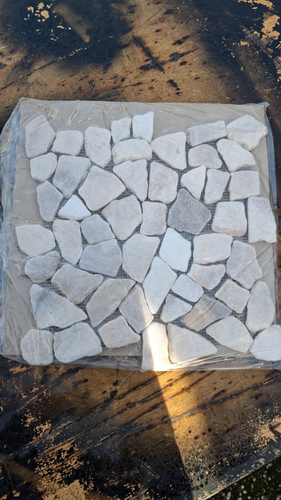 nieuw!! Mozaïek tegels Cream Onix 30x30 cm  bijna 5 m²), Ophalen, Overige materialen, Nieuw, 20 tot 40 cm