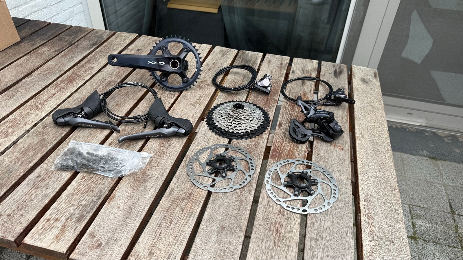 Shimano GRX RX820 1x12 Groepset - nieuw, Fietsen en Brommers, Fietsonderdelen, Overige typen, Nieuw, Ophalen of Verzenden, Gravelbike