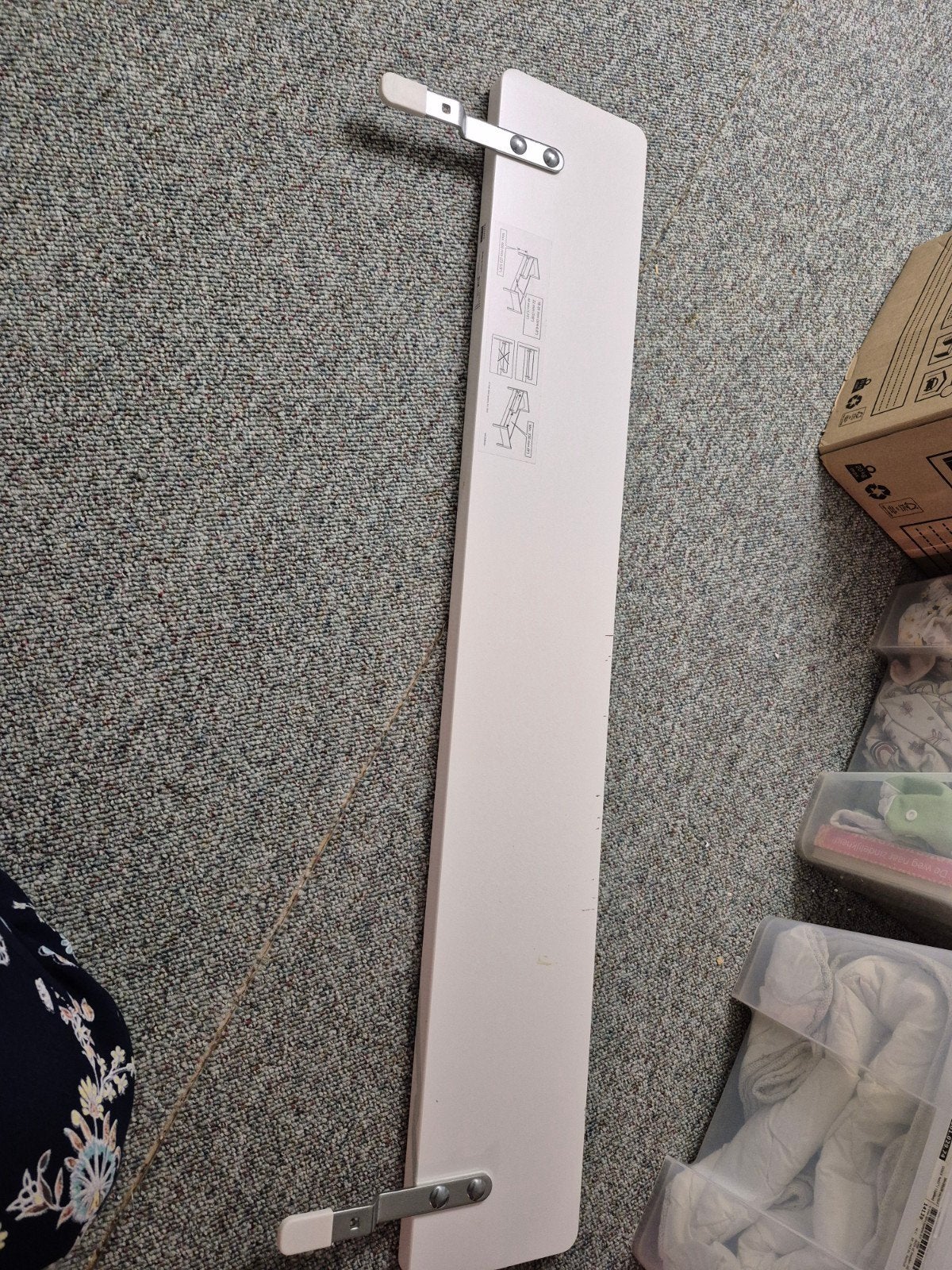 IKEA bedhekje, wit, Ophalen of Verzenden, Gebruikt