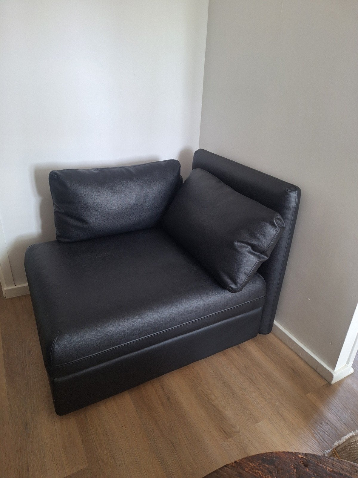 Ikea SÖDERHAMN relax fauteuil / bank element leer, Gebruikt, Ophalen of Verzenden, 75 tot 100 cm, Leer