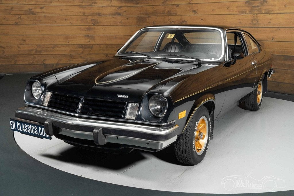Chevrolet Cosworth Vega Coupé | 1975, Auto's, Oldtimers, Achterwielaandrijving, Zwart, Chevrolet, 4 stoelen