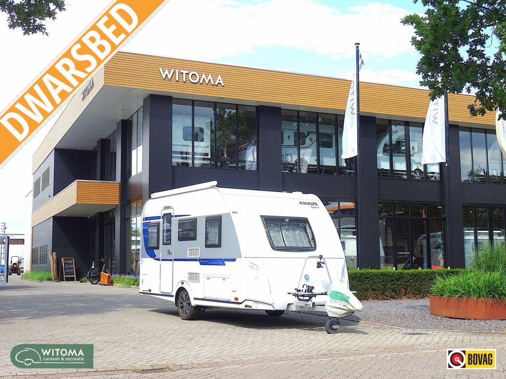 Knaus Sport Silver Selection 400 QD Knaus licht gewicht !, Caravans en Kamperen, Caravans, Bedrijf, Treinzit, 4 tot 5 meter, Knaus