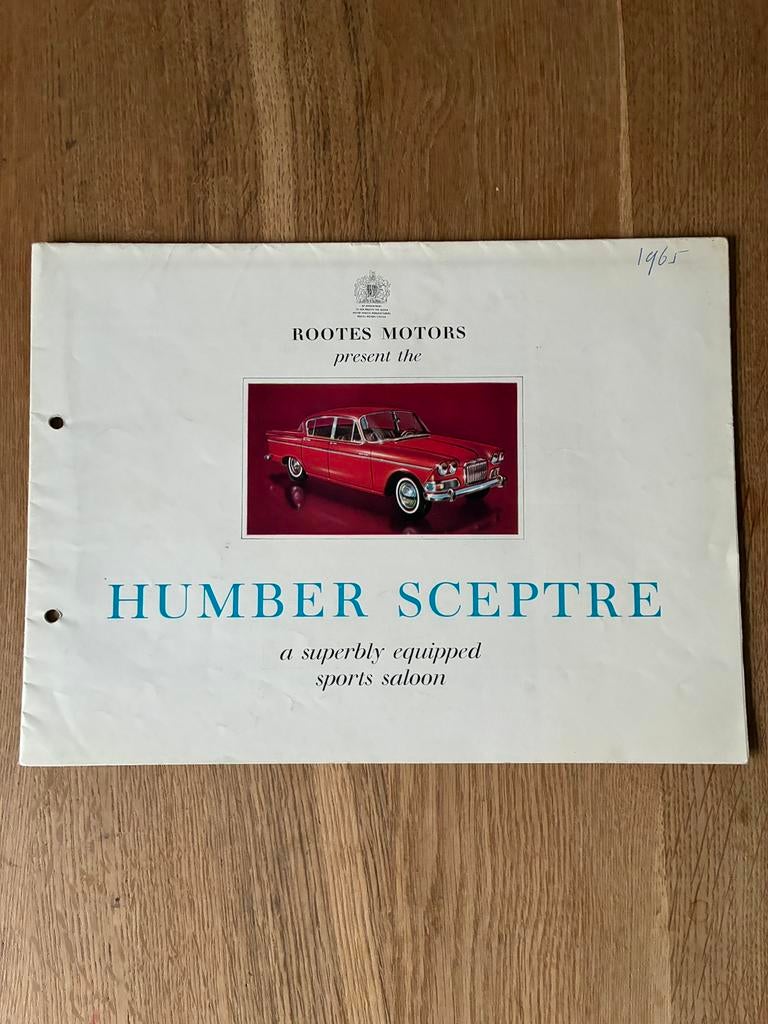 Humber Sceptre brochure, Ophalen of Verzenden, Zo goed als nieuw, Overige merken