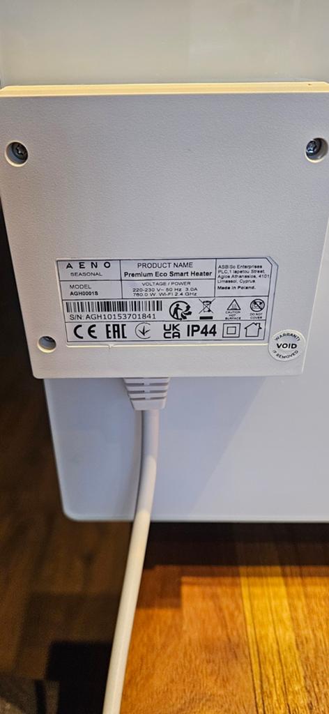 AENO Premium Eco Smart Heater - Elektrische Kachel, Ophalen, Overige soorten, Elektrisch, Zo goed als nieuw