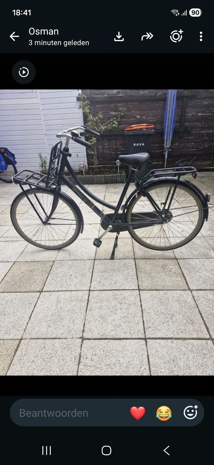 oma fiets, Ophalen, Gebruikt