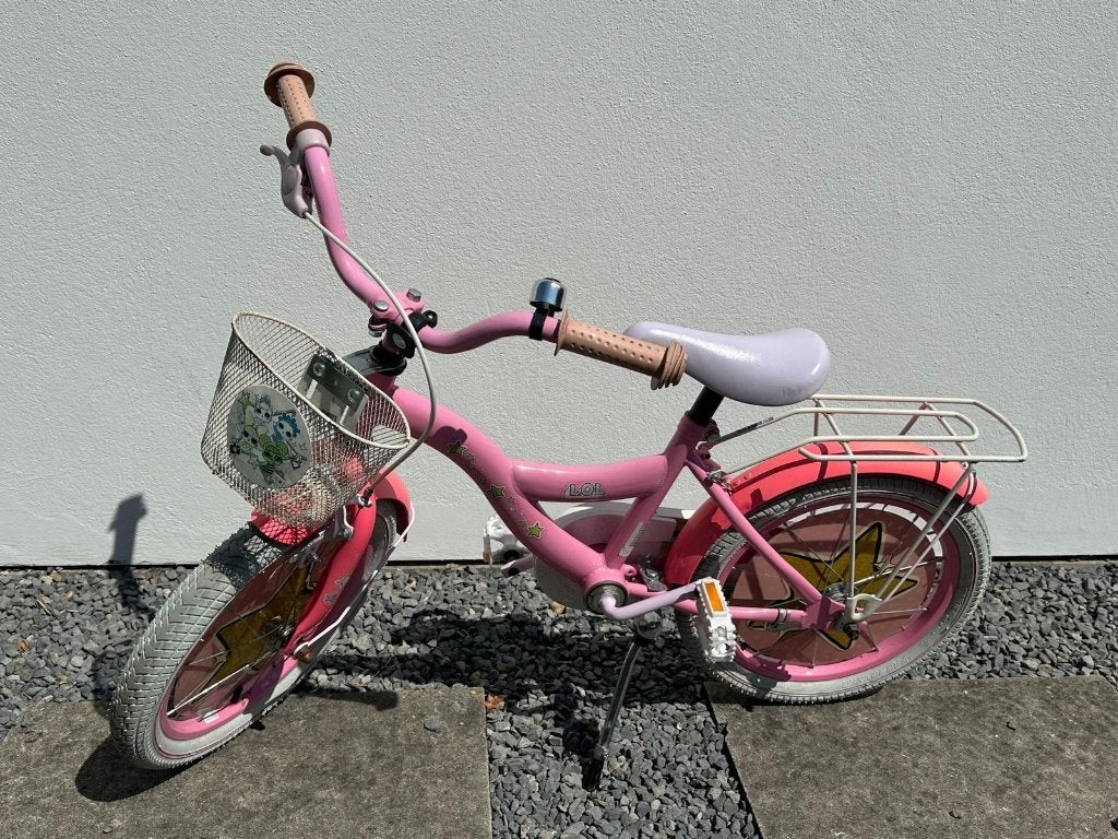 LOL surprise kinderfiets 16 inch en met mandje, Ophalen, Terugtraprem, Gebruikt, Onbekend