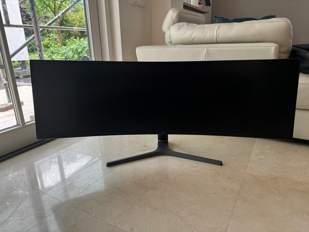 Samsung Odyssey G9 49” QLED 120hz 1440p Ultrawide Monitor, Ophalen, 3 tot 5 ms, VA, Zo goed als nieuw
