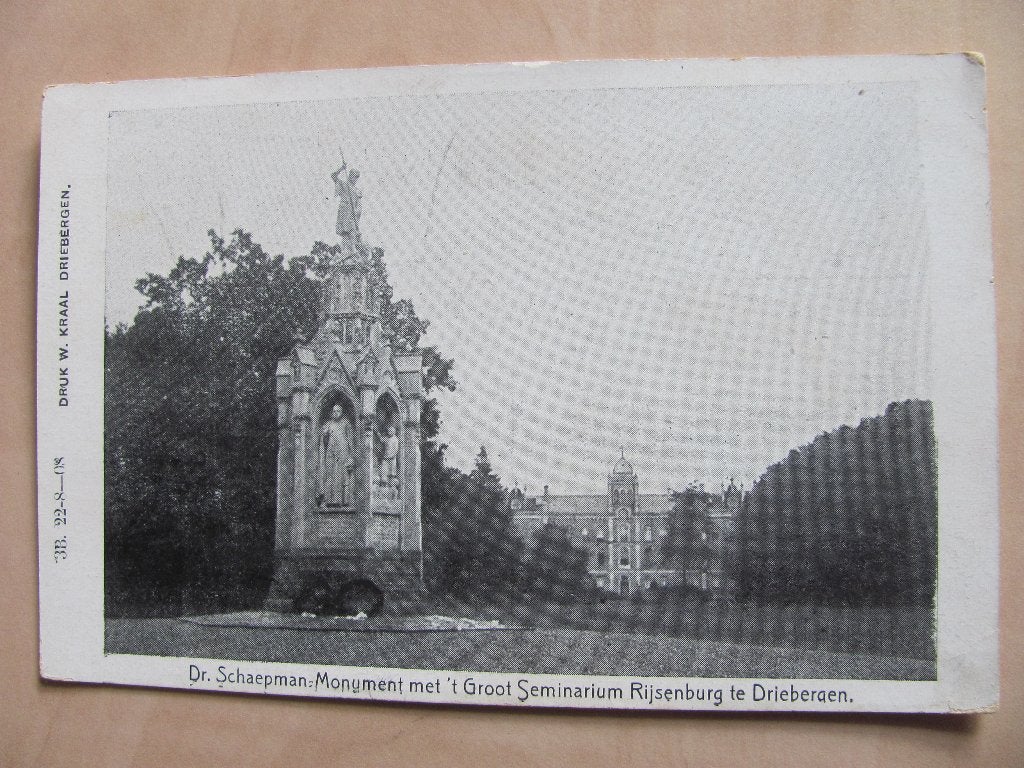 Driebergen, Dr. Schaepmam Monument Rijsenburg, Ophalen of Verzenden, 1920 tot 1940, Utrecht