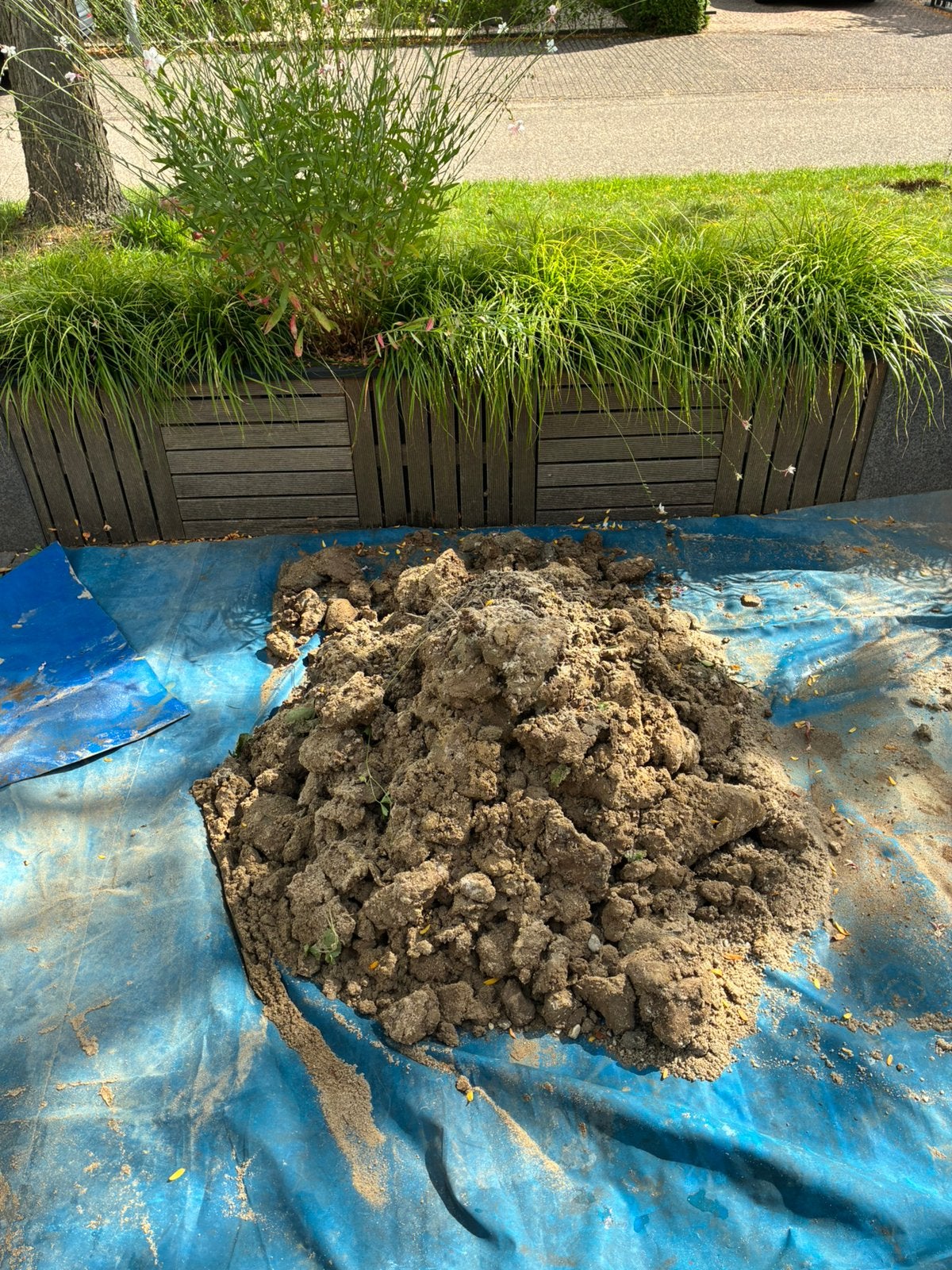 GRATIS Kleigrond klei, zand. +/- 3 specikuipen vol, Tuin en Terras, Zand, Ophalen, Zo goed als nieuw, Ophoogzand