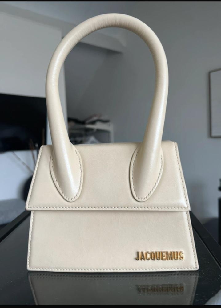 Jacquemus Chiquito Moyen handtas, Overige merken, Gebruikt, Beige, Ophalen of Verzenden