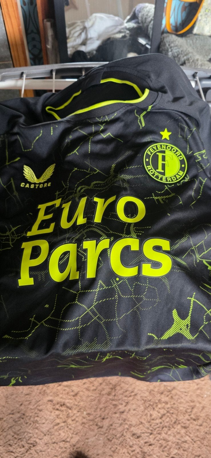 2x Nieuw Feyenoord shirt XL - Euro Parcs & Media Markt, Castore, Zwart, Ophalen of Verzenden, Voetbal