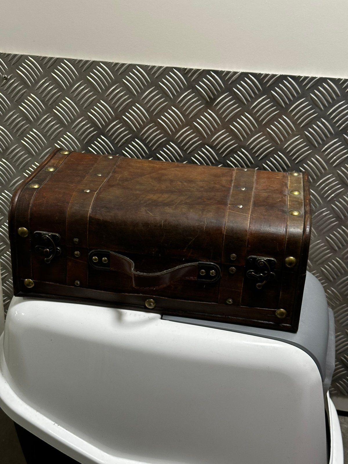 Houten opbergkist - woonaccessoire, Minder dan 50 cm, 50 tot 100 cm, Ophalen of Verzenden, Zo goed als nieuw