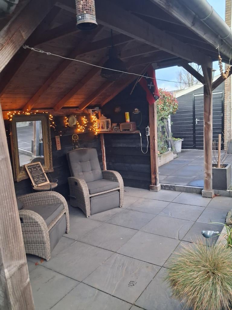 Gezellige houten overkapping., Tuin en Terras, Tuinhuizen, Ophalen, Tuinhuis, 250 tot 500 cm, Zonder ramen