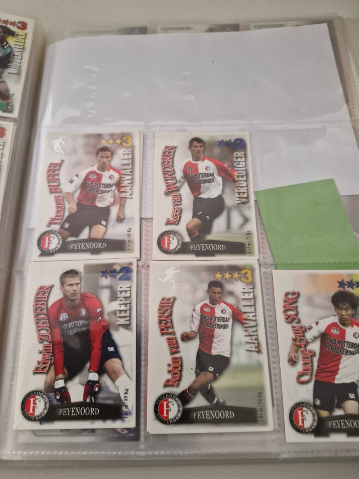 Feyenoord All Stars kaarten 2003/2004 - 5 stuks, Verzamelen, Ophalen of Verzenden, Gebruikt, Feyenoord, Spelerskaart