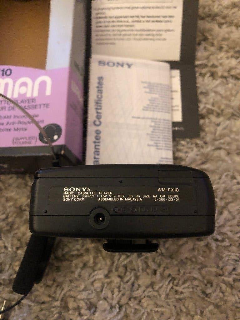 Sony WM-FX10, Ophalen, Walkman