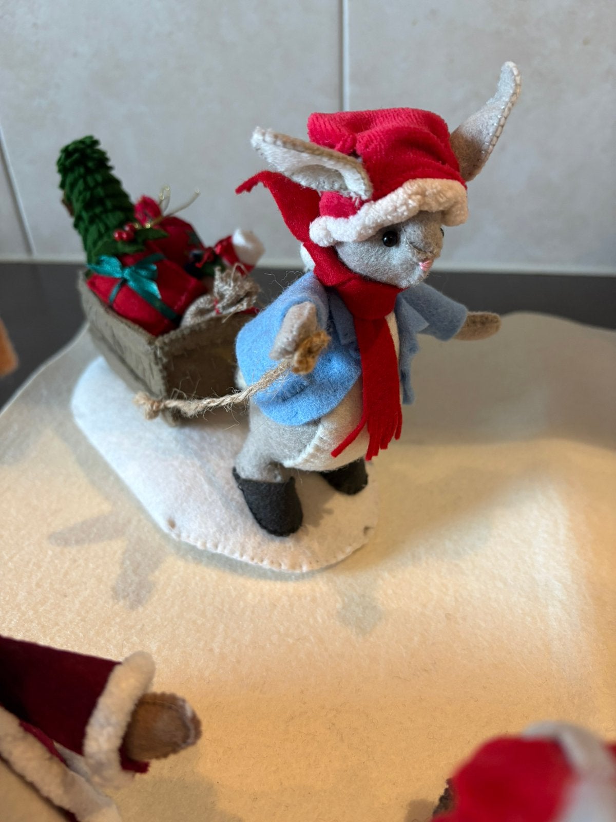 Beatrix Potter kertsmuis met slee gevuld., Ophalen of Verzenden, Zo goed als nieuw