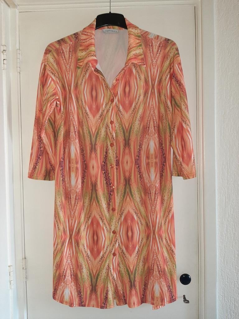 ANGELLE MILAN travelstof jurken maat XL, Kleding | Dames, Angelle Milan, Verzenden, Zo goed als nieuw, Maat 46/48 (XL) of groter