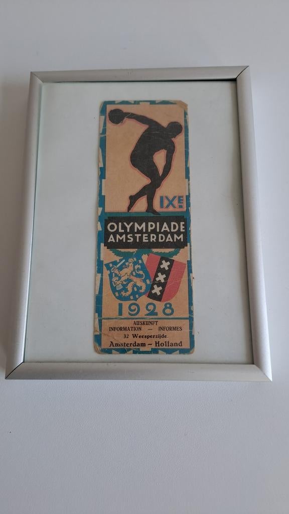 Boekenlegger olympische spelen amsterdam 1928, Ophalen of Verzenden