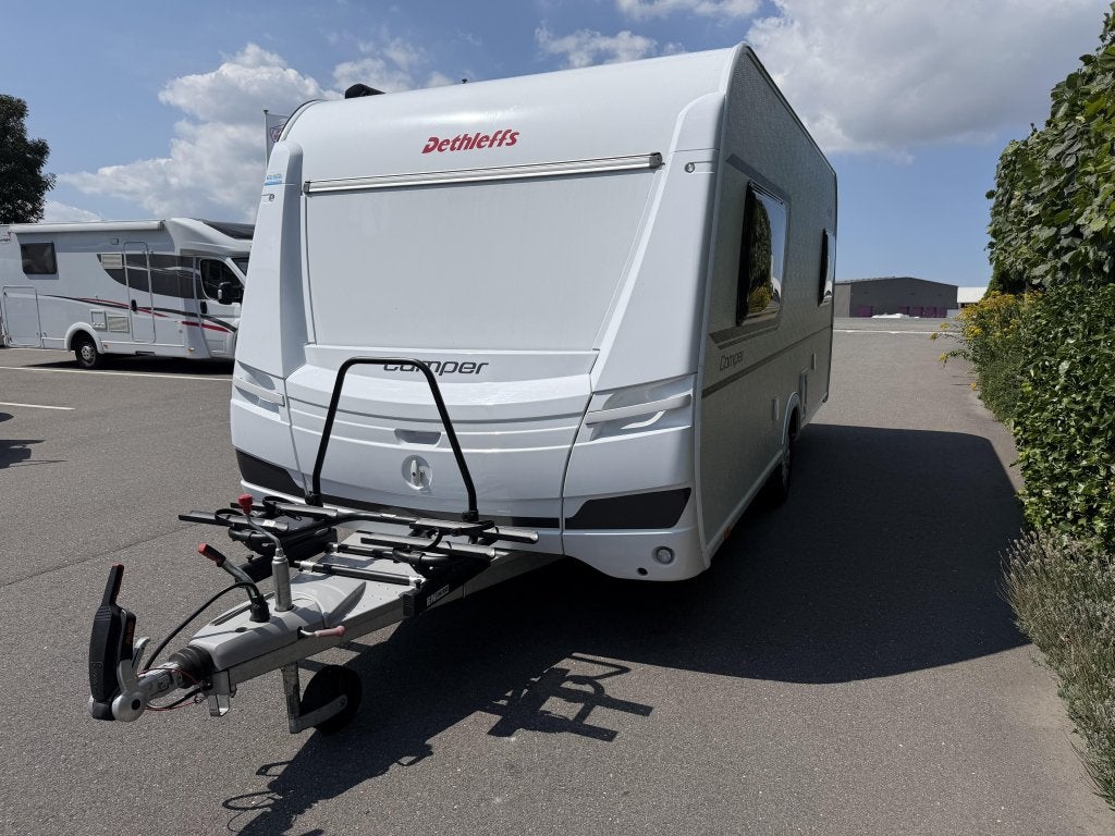 Dethleffs Camper 470 ER mover,luifel,EenP,vl.verwarming, Caravans en Kamperen, Dwarsbed, Rondzit, Bedrijf, Schokbreker