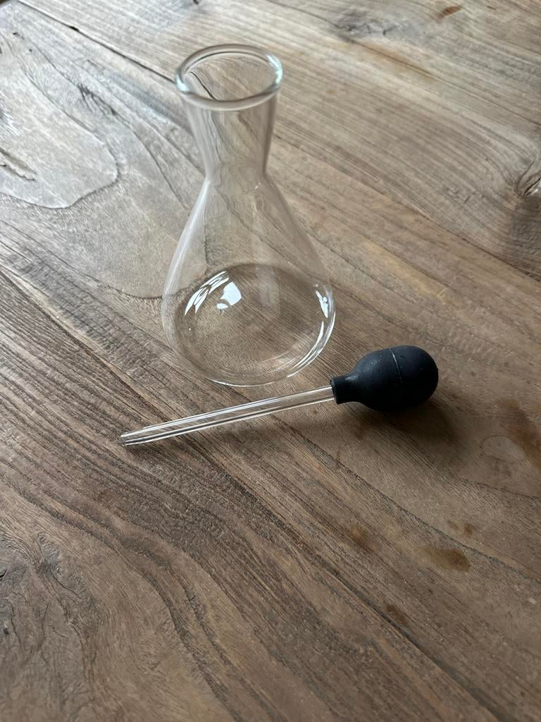 Olie flesje met pipet - O.point virgule, Nieuw, Ophalen of Verzenden, Overige merken, Glas