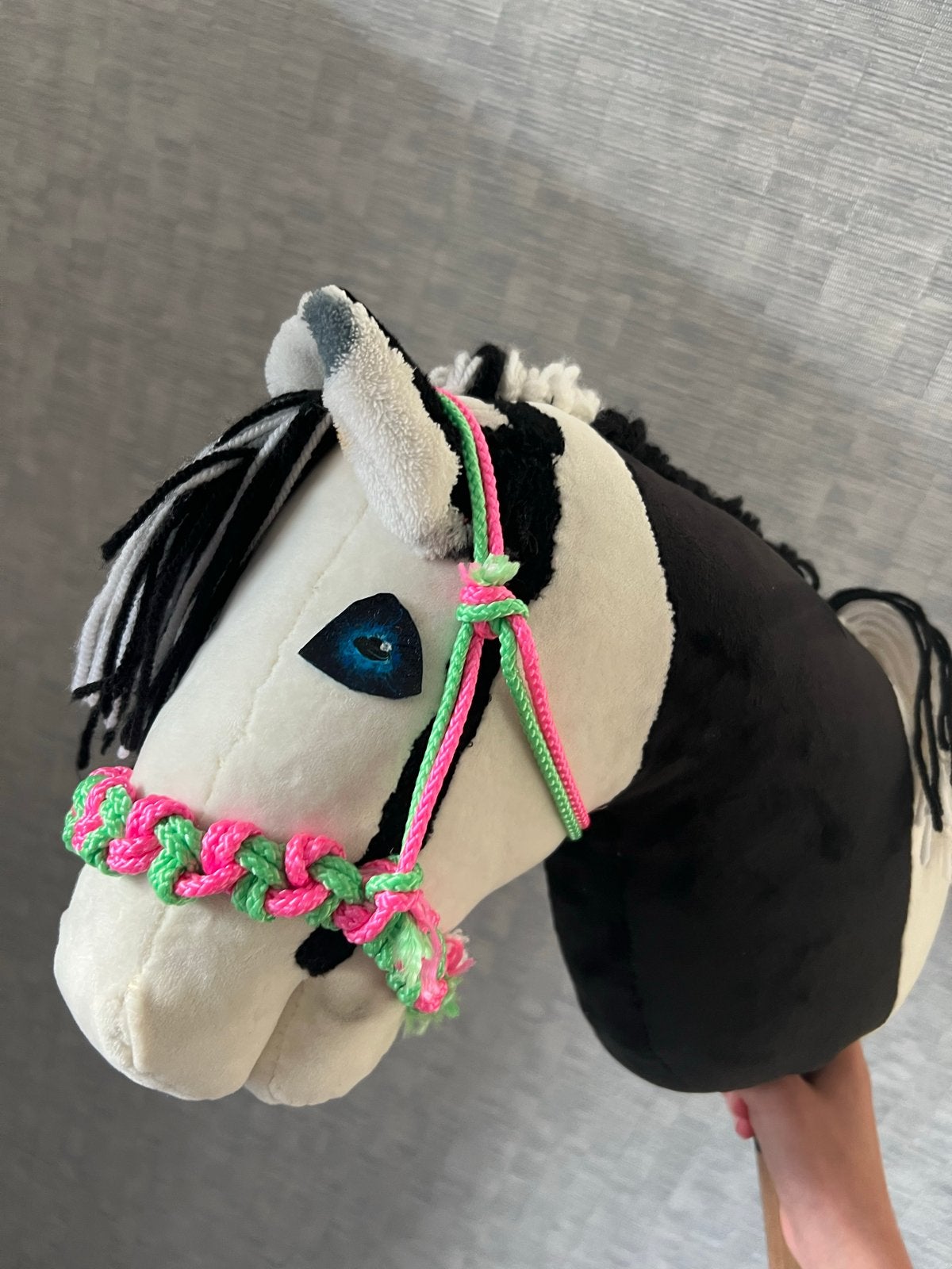 Leuk zelfgemaakt hobby horse halster, Ophalen of Verzenden, Zo goed als nieuw, Jongen of Meisje