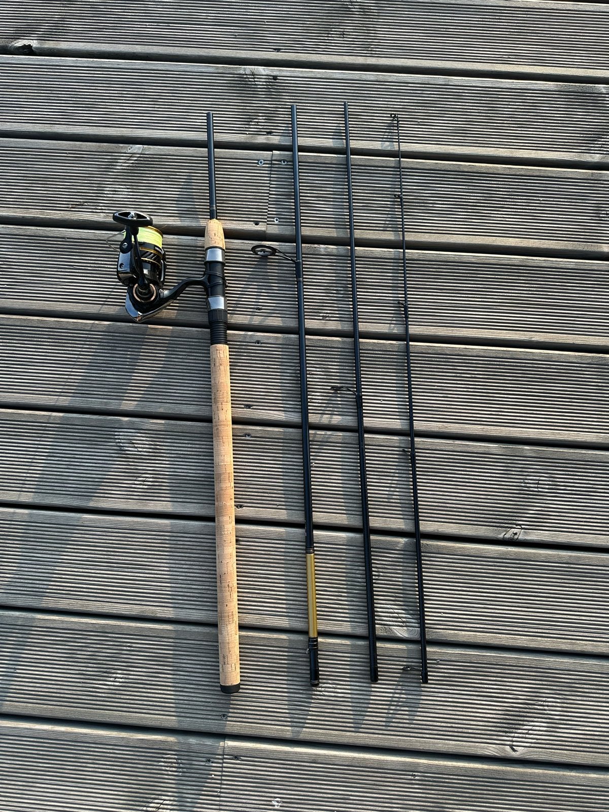Daiwa Werphengel met Molen, Watersport en Boten, Hengelsport | Algemeen, Ophalen of Verzenden, Zo goed als nieuw, Complete hengel