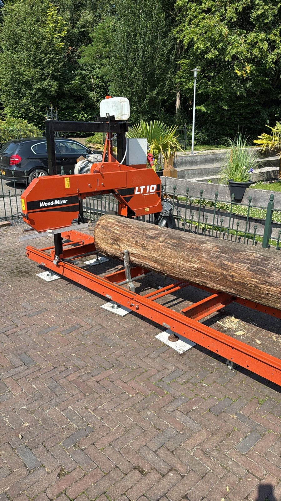 Wood-Mizer LT10 lintzaagmachine voor boomstammen, Ophalen, Gebruikt, 70 mm of meer, Lintzaag