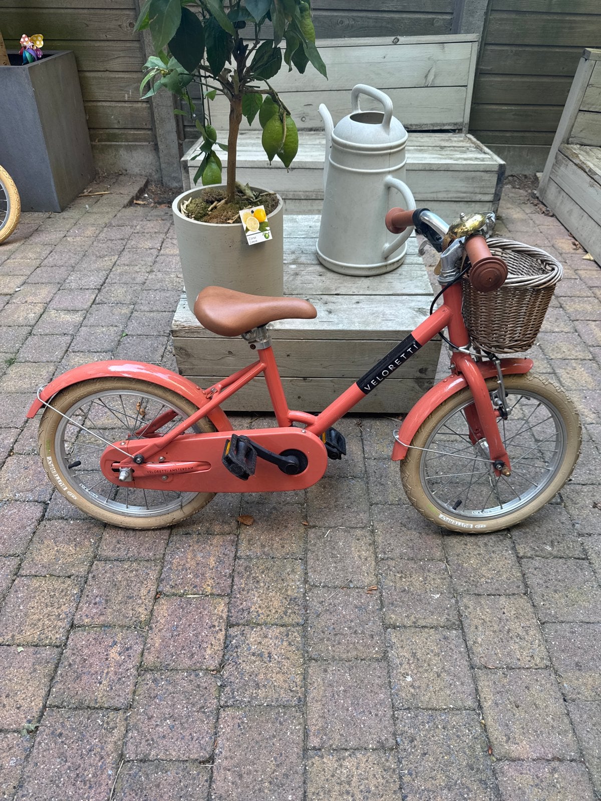 Veloretti kinderfiets - Gebruikt, klaar voor een nieuwe rond, Ophalen, Gebruikt, Velgrem, 16 tot 20 inch