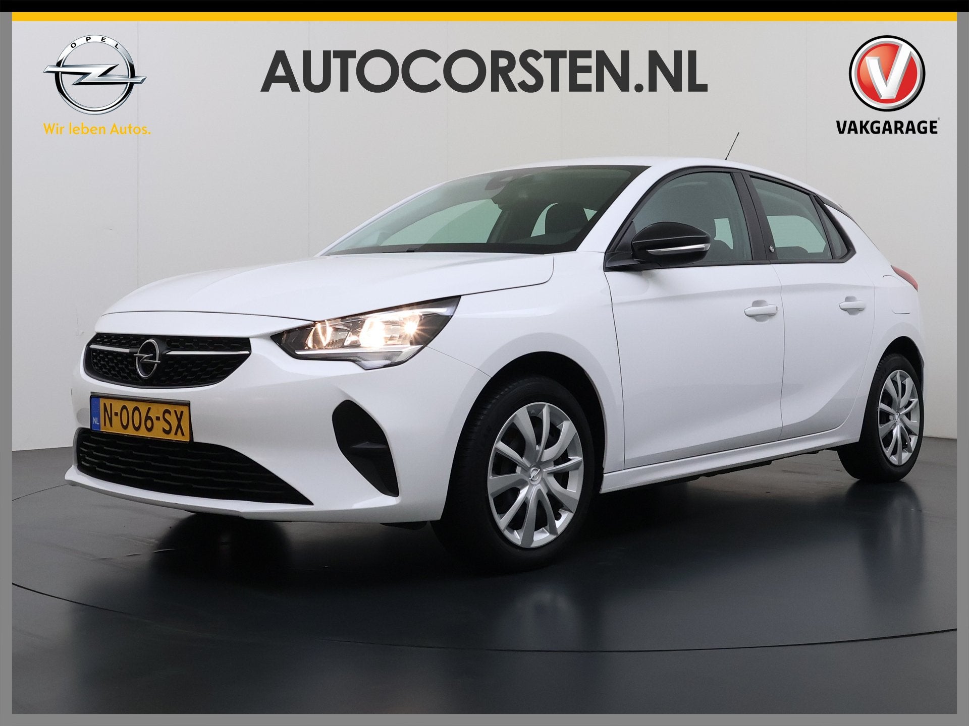Opel CORSA-E 5Drs 136PK Automaat Warmtepomp Apple Carplay An, Auto's, Gebruikt, Zwart, 24 min, Wit