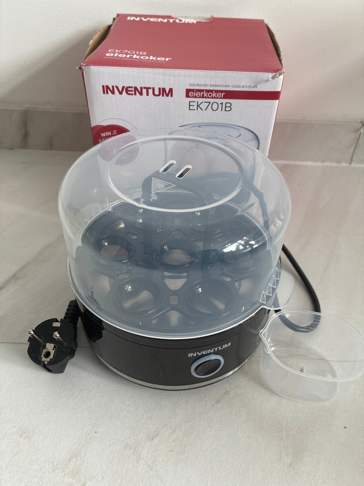 Inventum EK701B Eierkoker - Zo goed als nieuw, Ophalen of Verzenden, Zo goed als nieuw