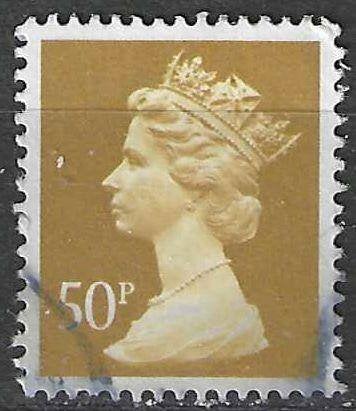 Groot-Brittannie 1990 - Yvert 1459 - Queen Elisabeth II (ST), Verzenden, Gestempeld