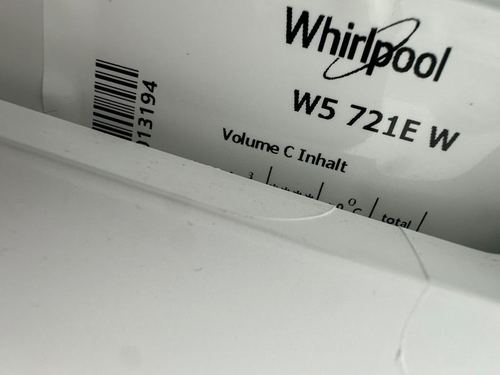 Koel/vriescombinatie Whirlpool W5 721E W, Witgoed en Apparatuur, Koelkasten en IJskasten, Gebruikt, 200 liter of meer, Met aparte vriezer