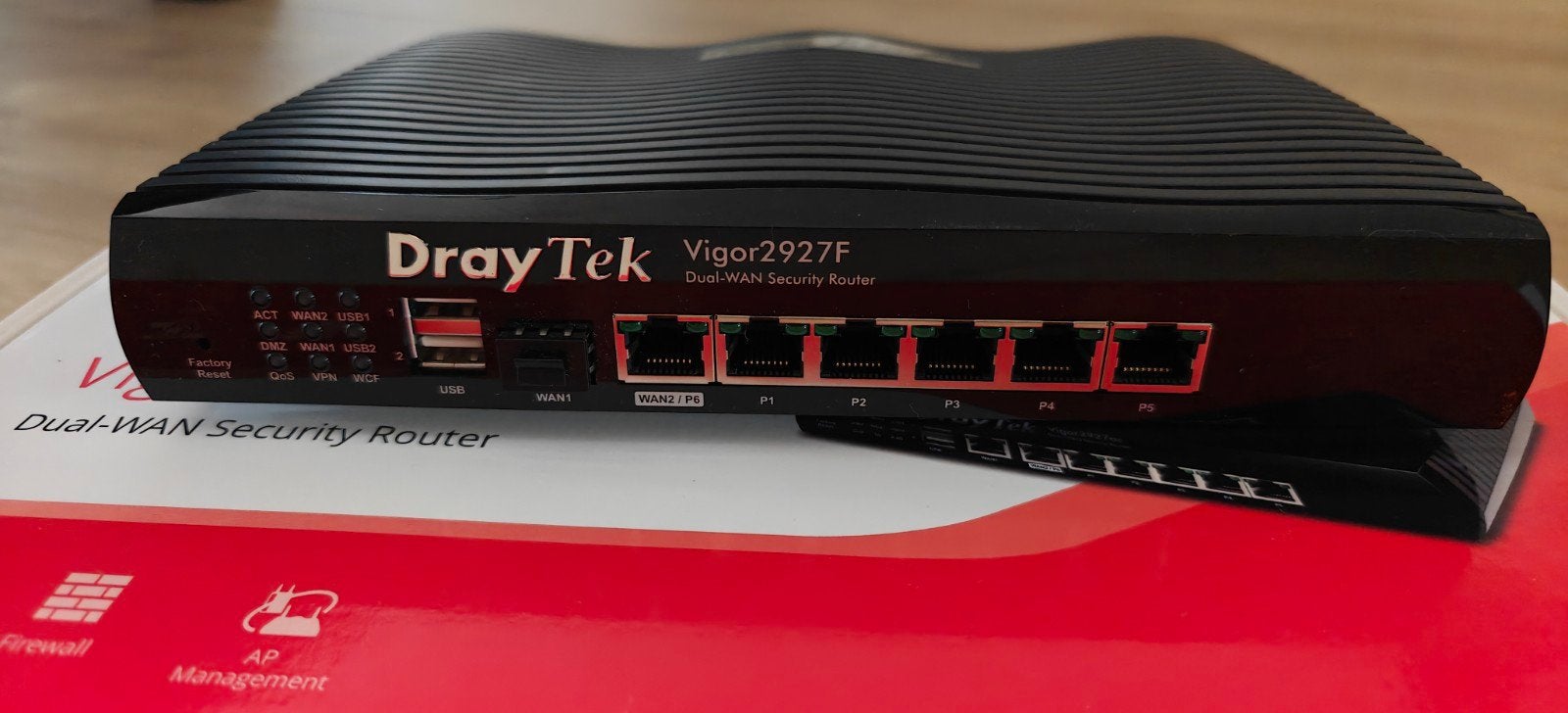Draytek Vigor 2927F Dual-WAN Security Router, Ophalen of Verzenden, Zo goed als nieuw, Router, DrayTek Vigor 2927F
