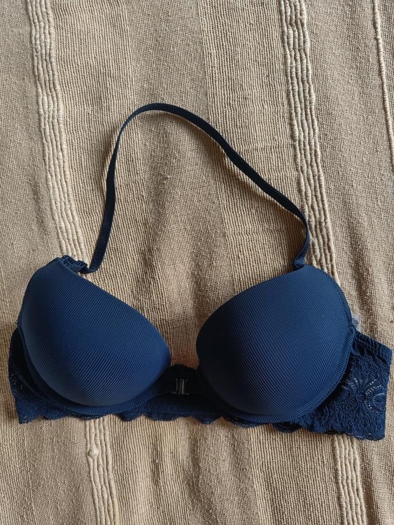 Censored mt 75 B push up & voorsluiting 🩵, Kleding | Dames, Censored, Ophalen of Verzenden, Blauw, BH