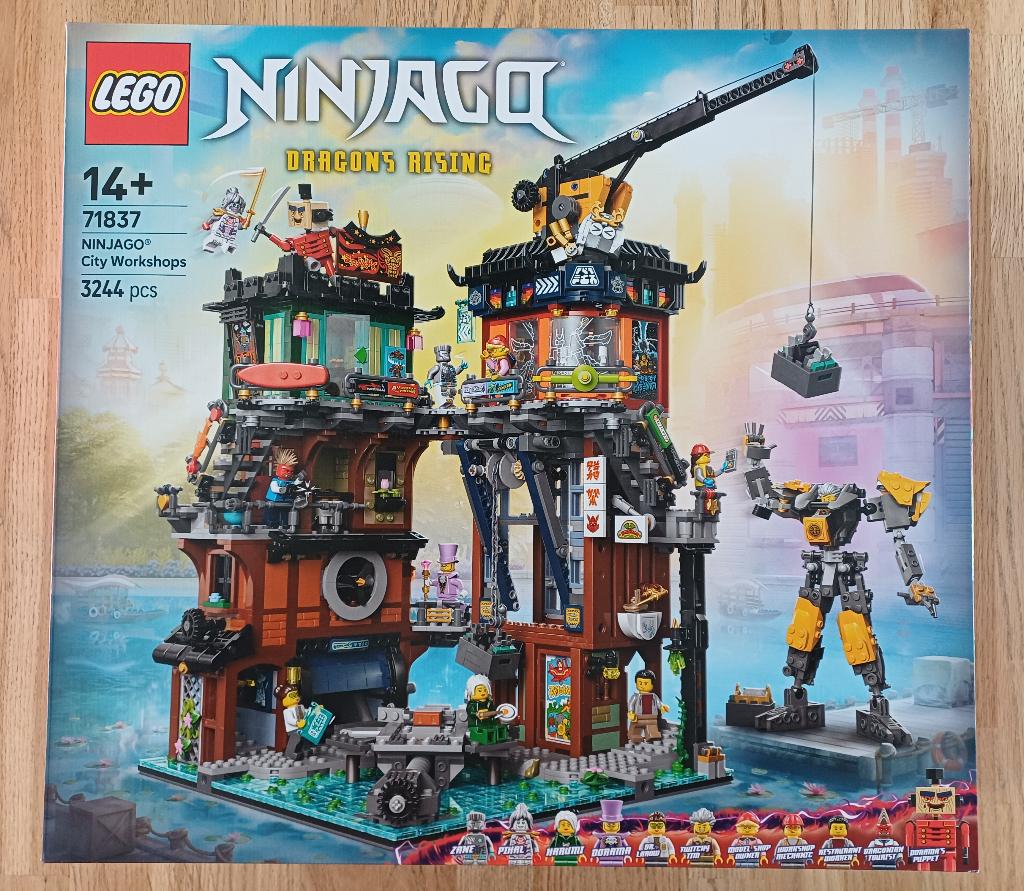 Lego Ninjago city werkplaatsen 71837, Lego, Ophalen of Verzenden, Zo goed als nieuw, Compleet