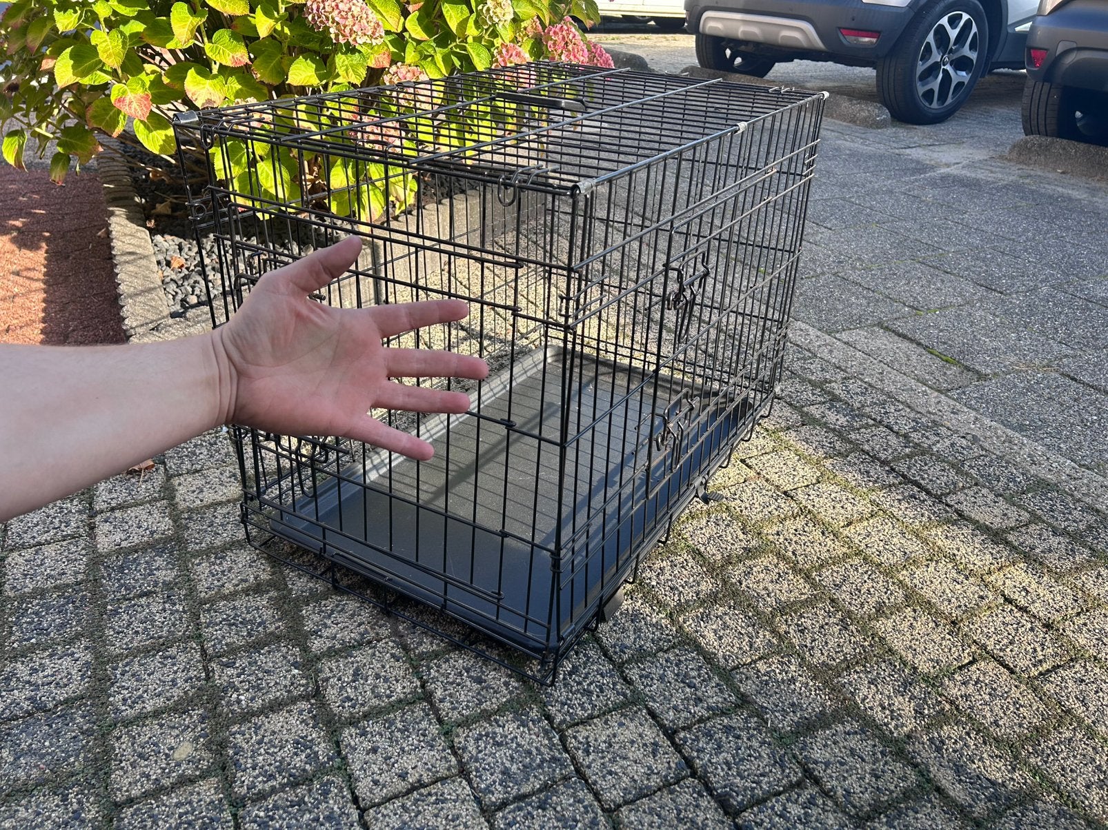 Honden bench, Ophalen, Gebruikt
