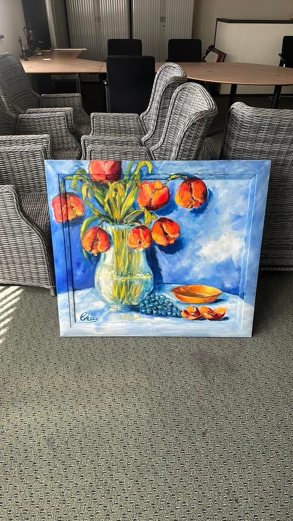 Schilderij ADRY, Antiek en Kunst, Kunst | Schilderijen | Klassiek, Ophalen of Verzenden
