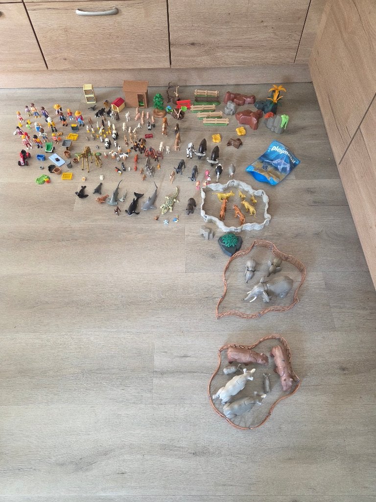 Playmobil dierentuin, Ophalen of Verzenden, Zo goed als nieuw, Losse onderdelen, Figuren