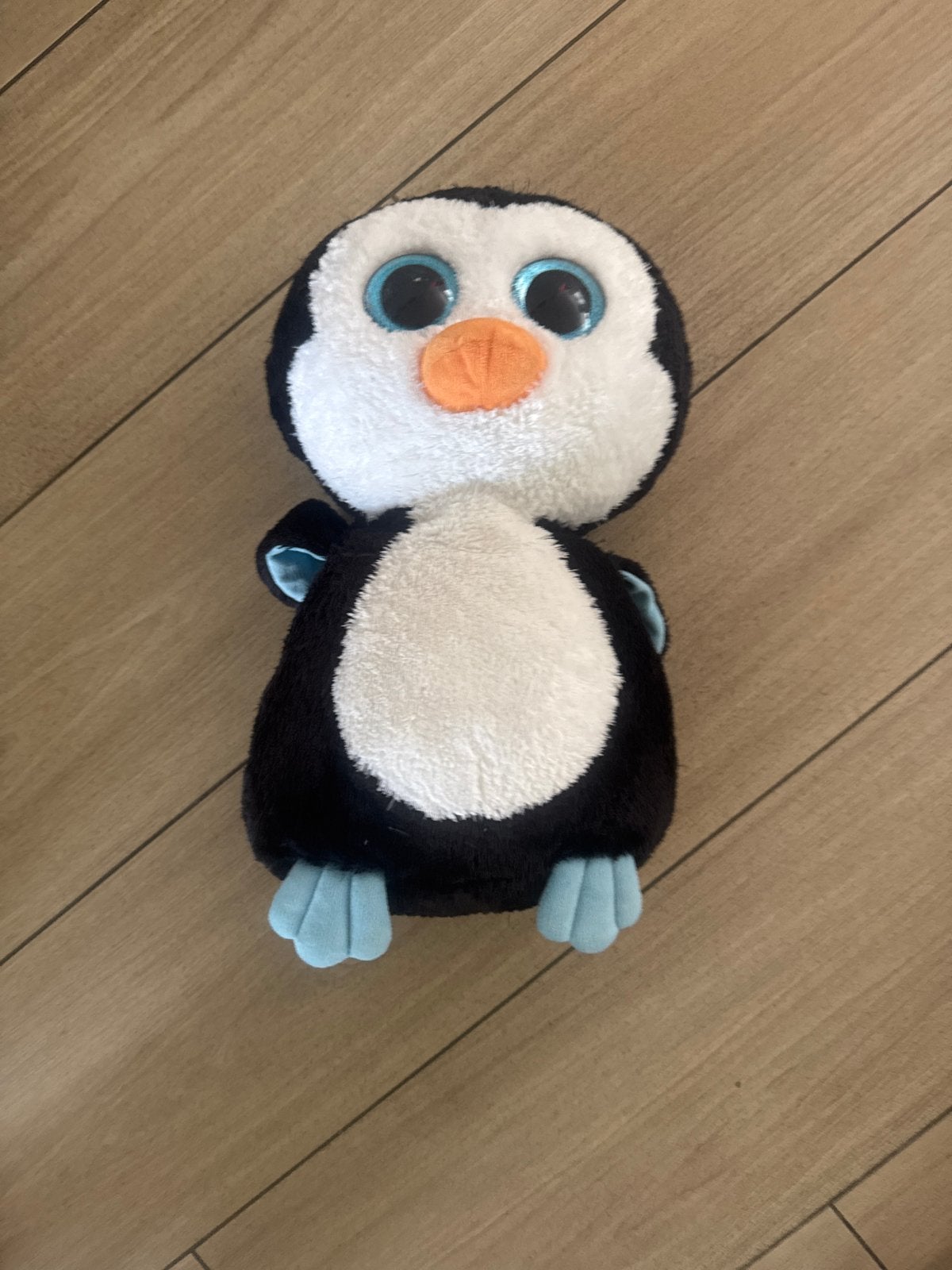 Leuke Ty knuffel pinguïn, mega groot, Pinguïn, Zwart, Ophalen of Verzenden, Middelgroot (20 tot 80 cm)