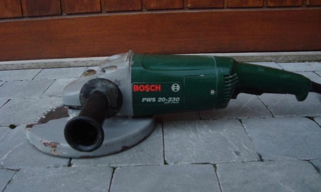 Haakse slijper Bosch PWS 20-230, Ophalen of Verzenden, Gebruikt, 1000 watt of meer, Haakse handslijpmachine