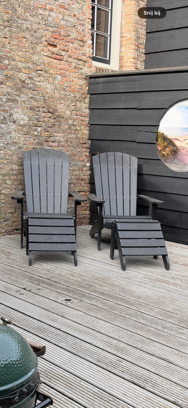 Bear chairs incl voetenbankjes en kussens, Ophalen, Zo goed als nieuw