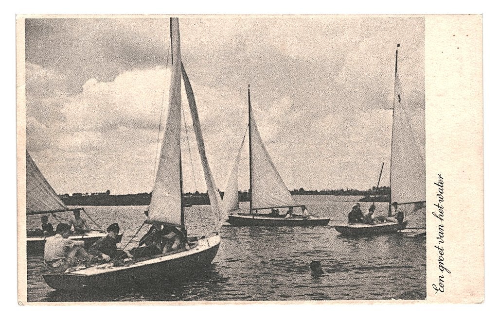 949082	Locatie onbekend	Zeilboot	Nette kaart Onbeschreven, Ophalen of Verzenden, 1920 tot 1940, Ongelopen, Noord-Brabant