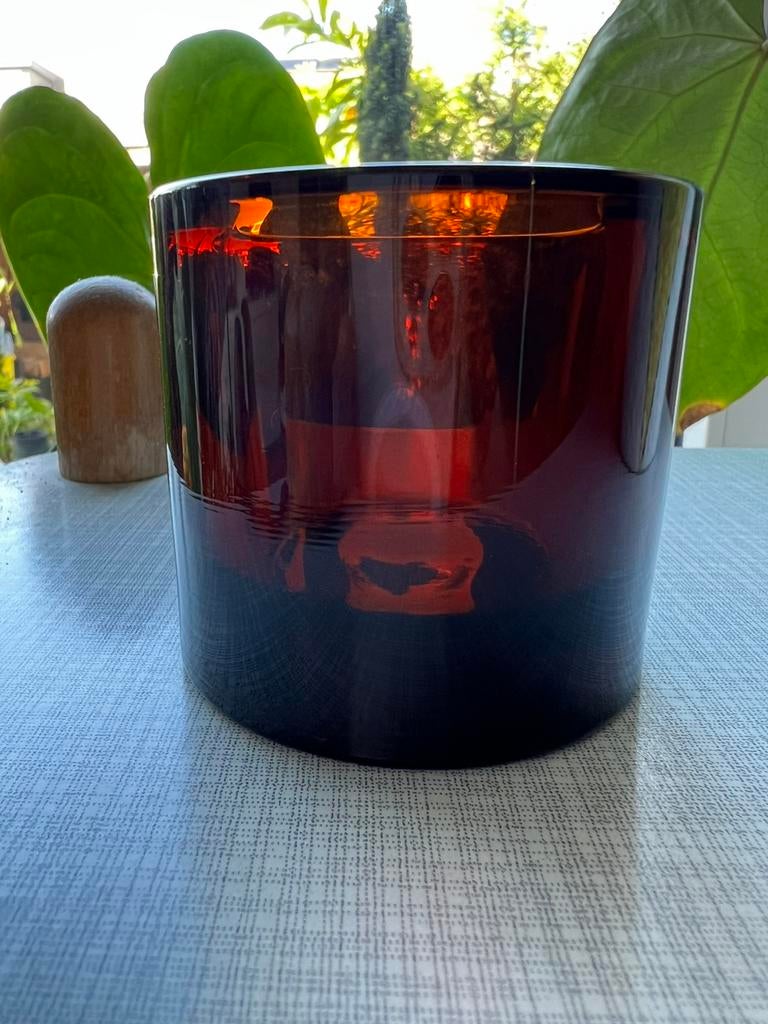 Iittala Kivi Marimekko Kandelaar Brown Ruskea H. Orvola 1995, Huis en Inrichting, Ophalen of Verzenden, Zo goed als nieuw, Overige materialen