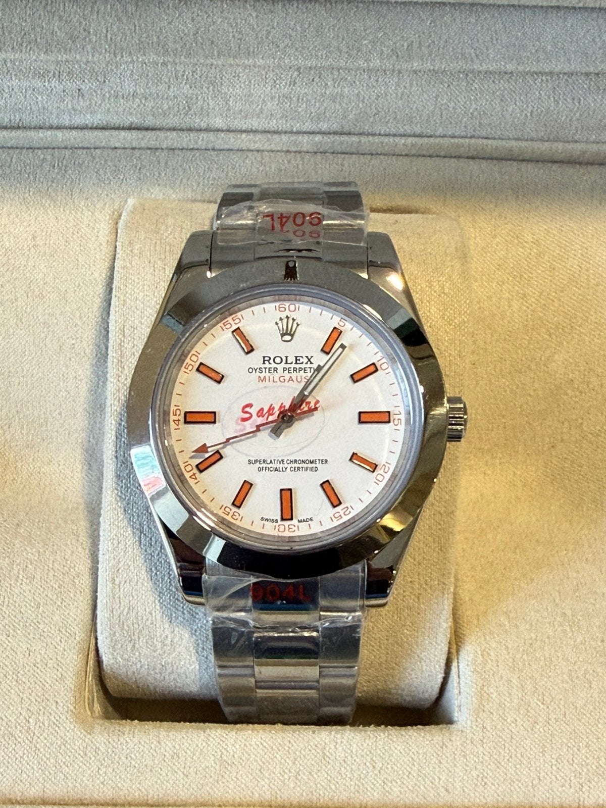Rolex milgauss wit, Ophalen of Verzenden, Nieuw