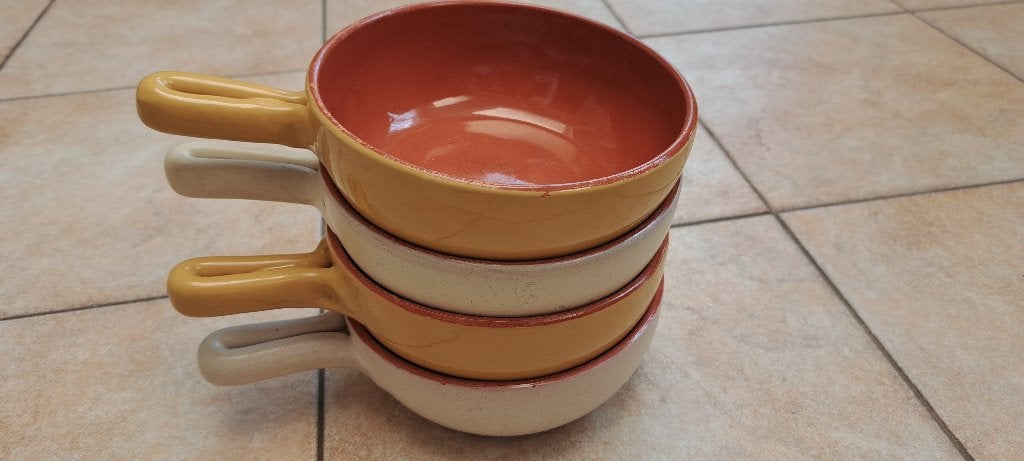 Tapasschalen 4 st, Beige, Ophalen of Verzenden, Overige materialen, Overige merken