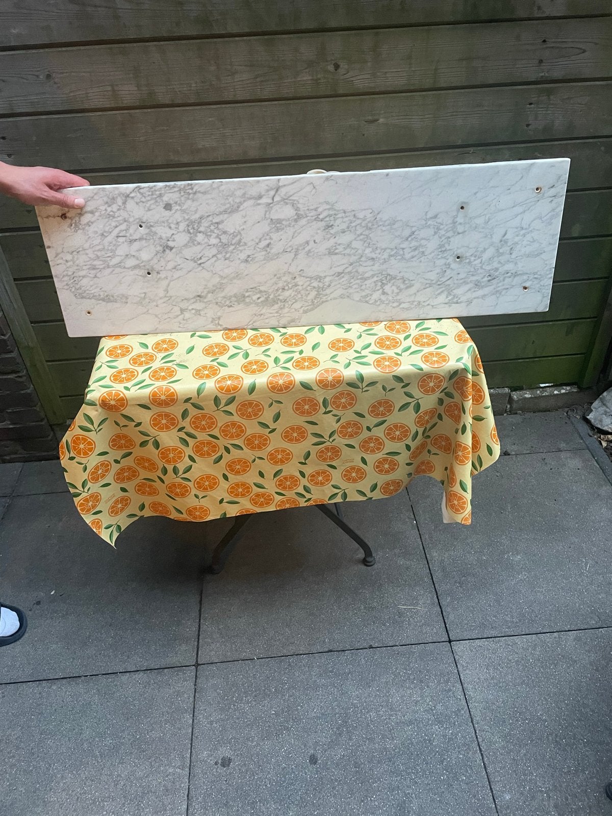 Marmeren platen - planchet of badkamer rekje, Ophalen, Gebruikt