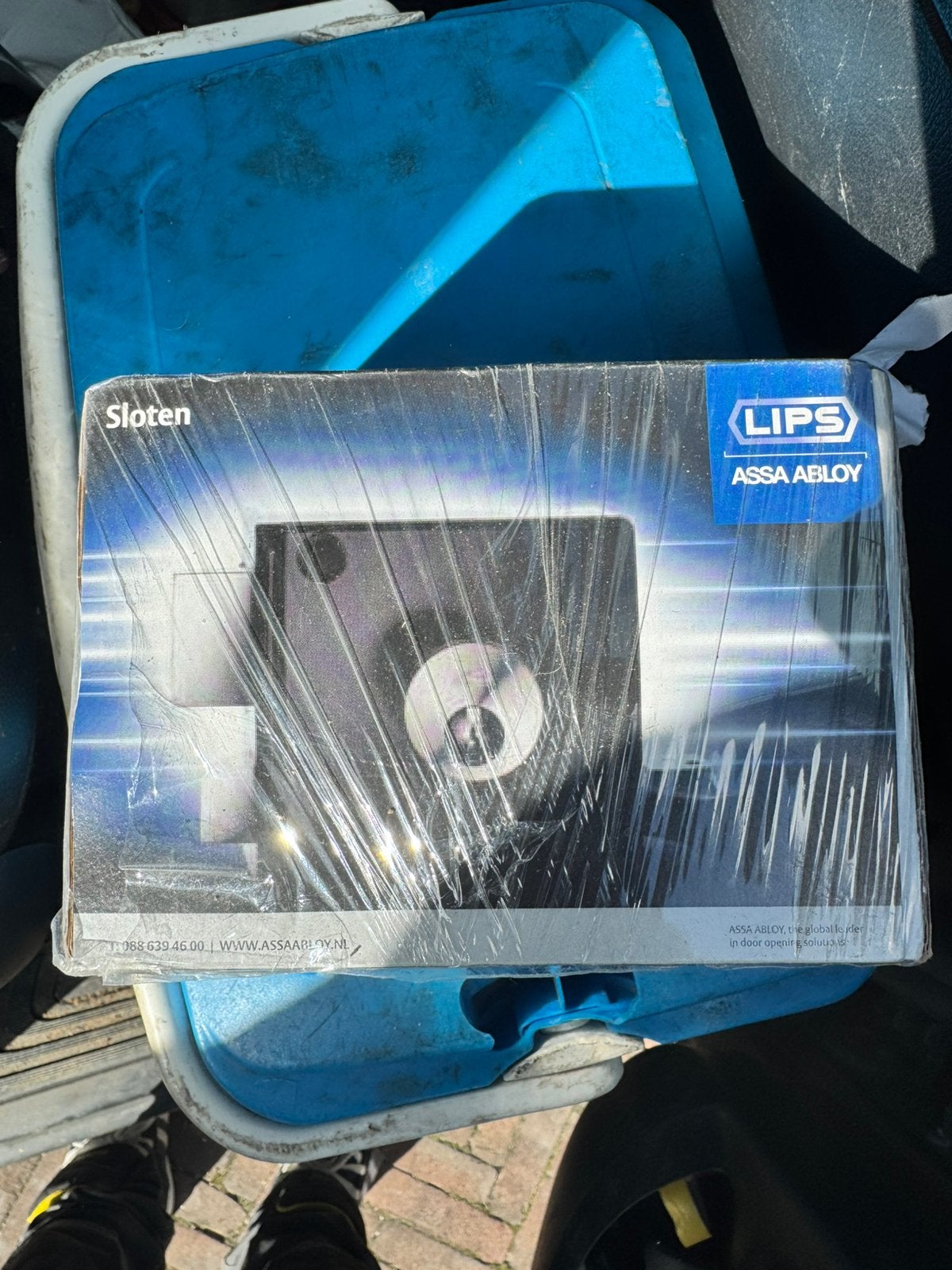 Lips Assa-Abloy 1753-1AK oplegveiligheidsslot met kerntrek, Ophalen of Verzenden, Nieuw, Rvs, Slot
