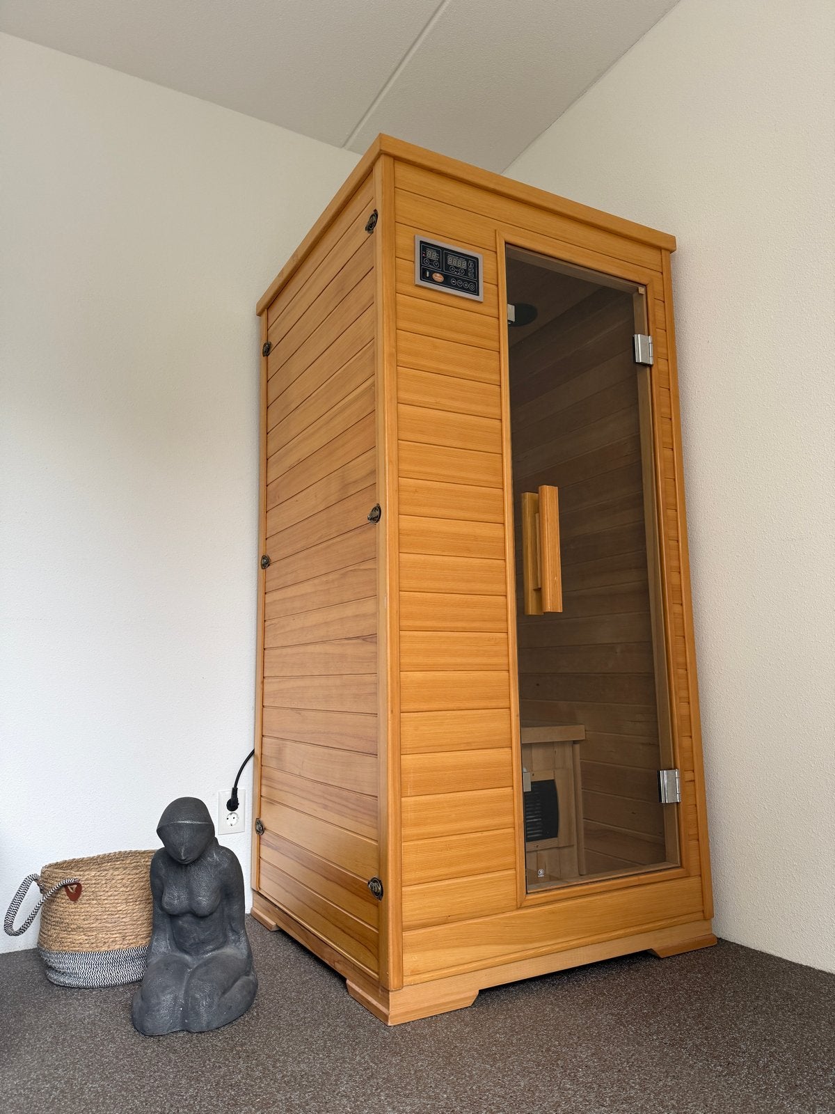 Fonteyn Bjorn 1 Infrarood Sauna - Nauwelijks gebruikt, Ophalen, Zo goed als nieuw, Infrarood, Complete sauna