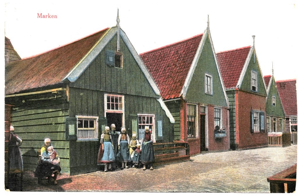969210	Marken	Klederdracht	1924	Gelopen met postzegel